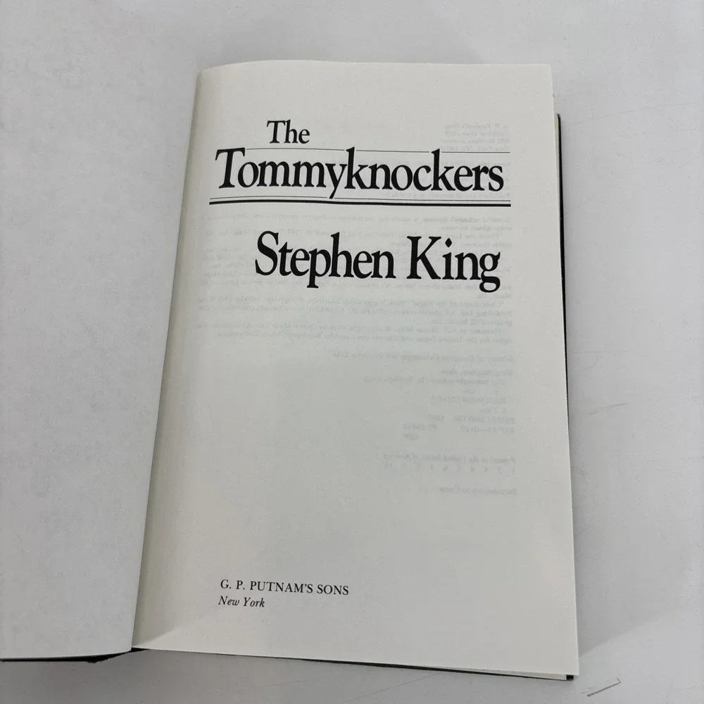 Stephen King The Tommyknockers First Edition 1st Print 1987 HCDJ Putnam Red Book